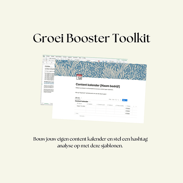 Groei Booster Toolkit